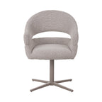 Eetkamerstoel Donna - Naturel - Royal Boucle - Taupe Metalen Frame