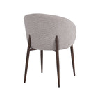 Eetkamerstoel Yuki - Naturel - Royal Boucle - Walnoot Houten Frame