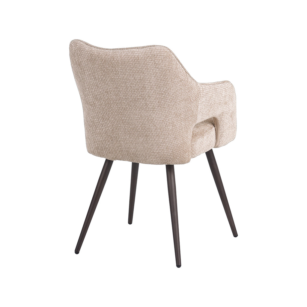 Eetkamerstoel Stan - Clay - Elite - Brons Metalen Frame