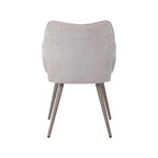 Eetkamerstoel Stan - Naturel - Elite - Taupe Metalen Frame