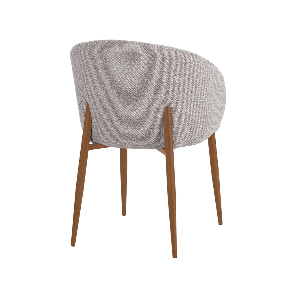 Eetkamerstoel Yuki - Naturel - Royal Boucle - Naturel Houtlook Frame