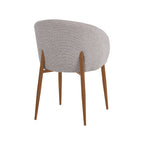 Eetkamerstoel Yuki - Naturel - Royal Boucle - Naturel Houtlook Frame