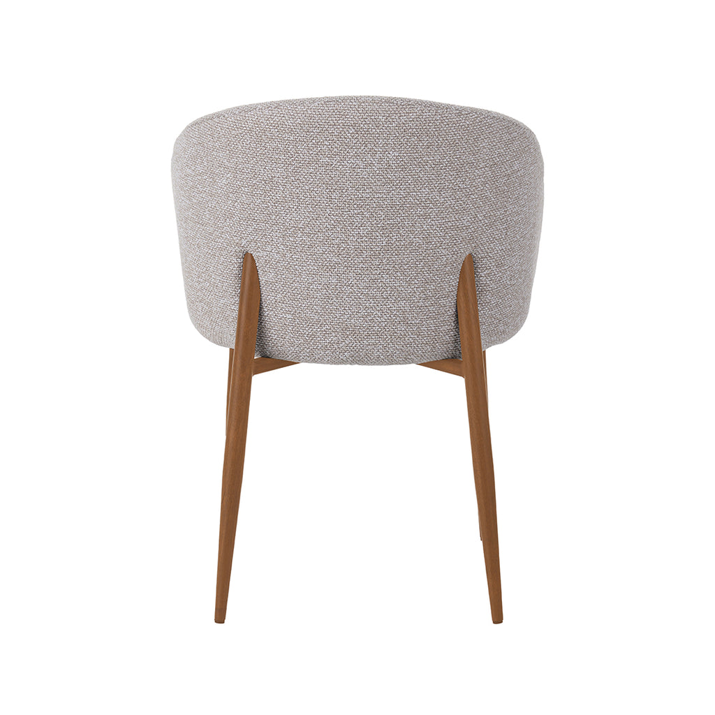 Eetkamerstoel Yuki - Naturel - Royal Boucle - Naturel Houtlook Frame