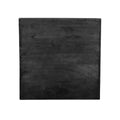 Eetkamerstoel Tafelblad Straight Edge - Zwart - Mangohout - 70 cm Straight