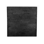 Eetkamerstoel Tafelblad Straight Edge - Zwart - Mangohout - 70 cm Straight