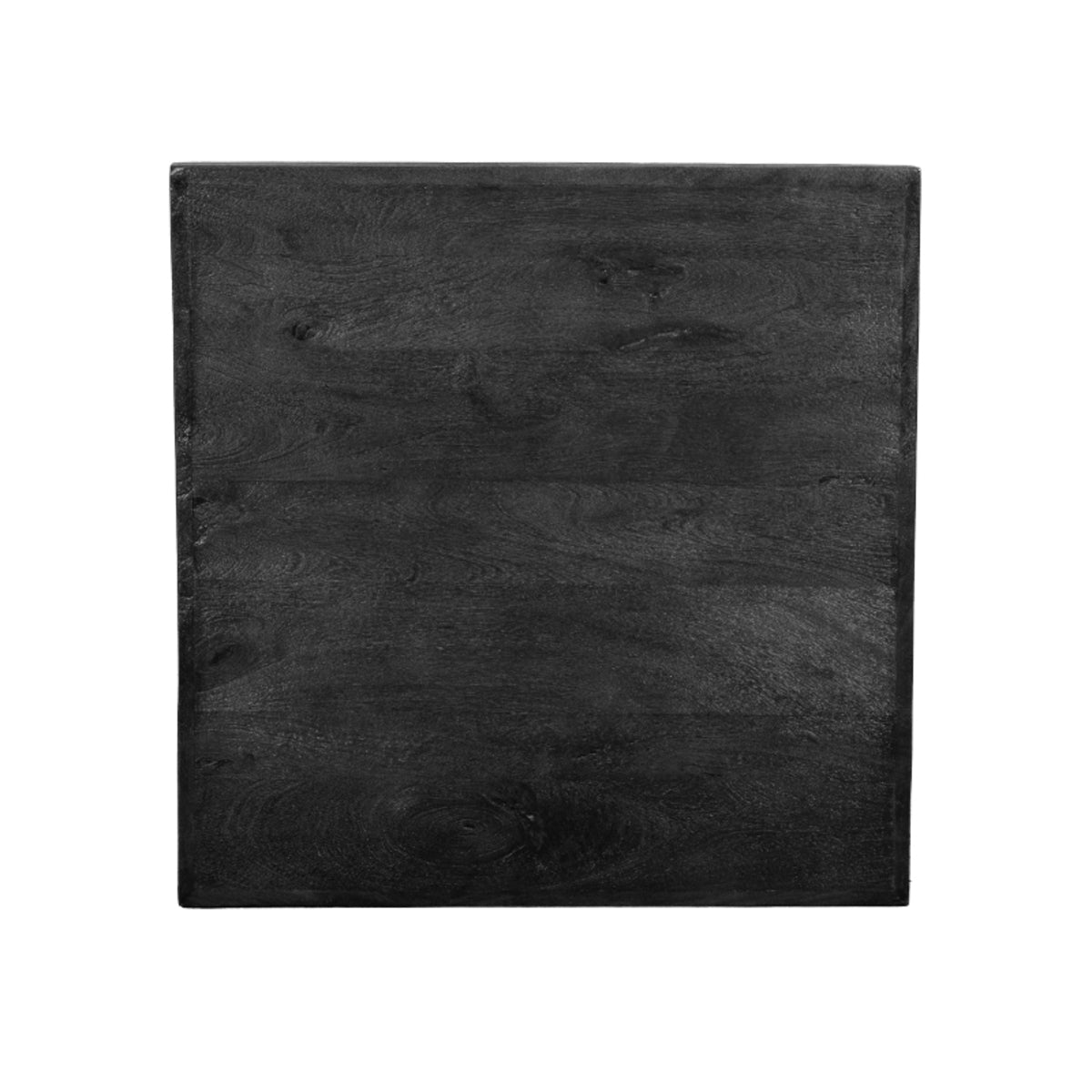 Eetkamerstoel Tafelblad Straight Edge - Zwart - Mangohout - 70 cm Straight