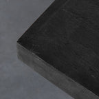 Eetkamerstoel Tafelblad Straight Edge - Zwart - Mangohout - 70 cm Straight