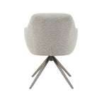 Eetkamerstoel Sayuri - Naturel - Royal Boucle - Taupe Metalen Frame