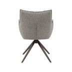 Eetkamerstoel Amalfi - Mushroom - Royal Boucle - Brons Metalen Frame