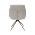 Eetkamerstoel Akira - Naturel - - Taupe Metalen Frame