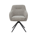 Eetkamerstoel Akira - Mushroom - Royal Boucle - Zwart Metalen Frame
