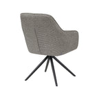 Eetkamerstoel Akira - Mushroom - Royal Boucle - Zwart Metalen Frame