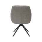 Eetkamerstoel Akira - Mushroom - Royal Boucle - Zwart Metalen Frame