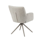 Eetkamerstoel Padua - Naturel - Royal Boucle - Taupe Metalen Frame