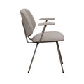 Eetkamerstoel Loreto - Naturel - Boucle - Taupe Metalen Frame