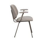 Eetkamerstoel Loreto - Naturel - Boucle - Taupe Metalen Frame