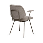 Eetkamerstoel Loreto - Naturel - Boucle - Taupe Metalen Frame