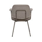 Eetkamerstoel Loreto - Naturel - Boucle - Taupe Metalen Frame