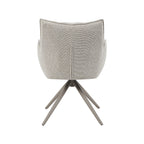 Eetkamerstoel Amalfi - Naturel - Royal Boucle - Taupe Metalen Frame