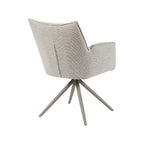 Eetkamerstoel Amalfi - Naturel - Royal Boucle - Taupe Metalen Frame