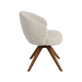 Eetkamerstoel Sabi - Naturel - Royal Boucle - Walnoot Houten Frame