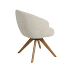 Eetkamerstoel Sabi - Naturel - Royal Boucle - Naturel Houten Frame
