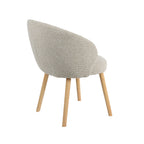 Eetkamerstoel Shiro - Naturel - Royal Boucle - Naturel Houten Frame