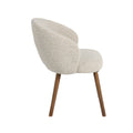 Eetkamerstoel Shiro - Naturel - Royal Boucle - Walnoot Houten Frame
