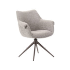 Eetkamerstoel Narumi - Mushroom - Boucle - Brons Metalen Frame