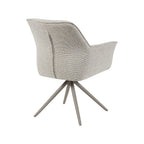 Eetkamerstoel Kimora - Naturel - Royal Boucle - Taupe Metalen Frame