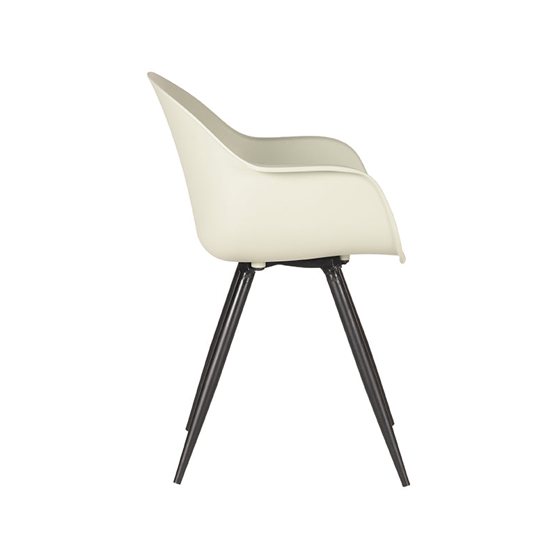 Eetkamerstoel Luca - Breeze - PP - Zwart Metalen Frame