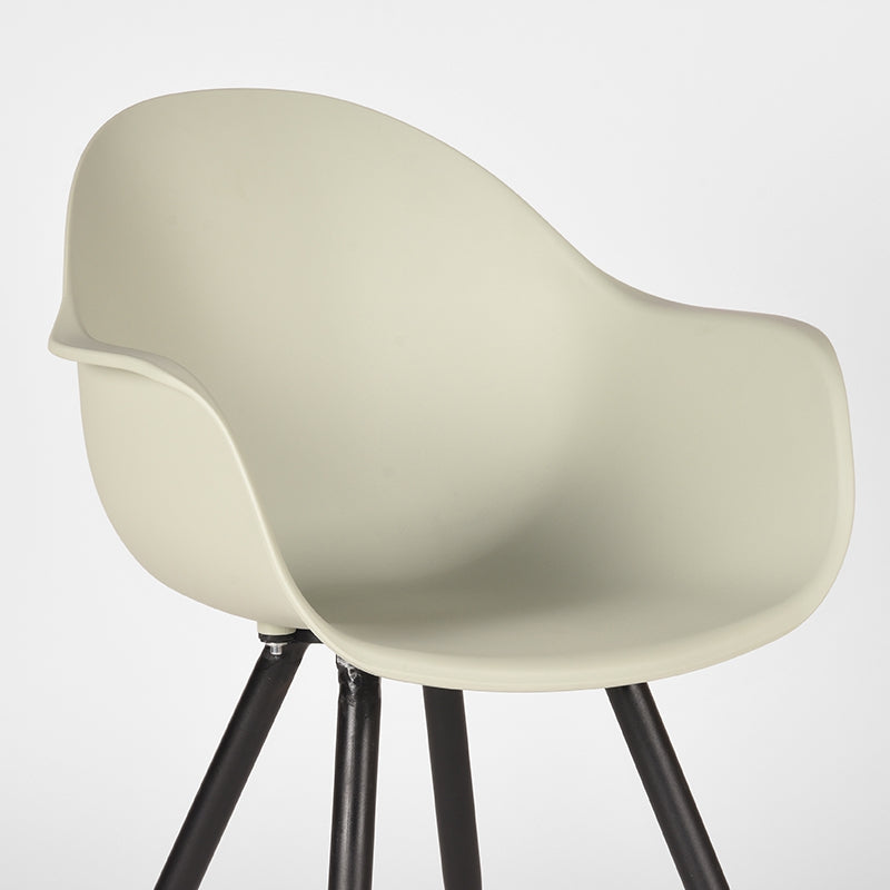 Eetkamerstoel Luca - Breeze - PP - Zwart Metalen Frame