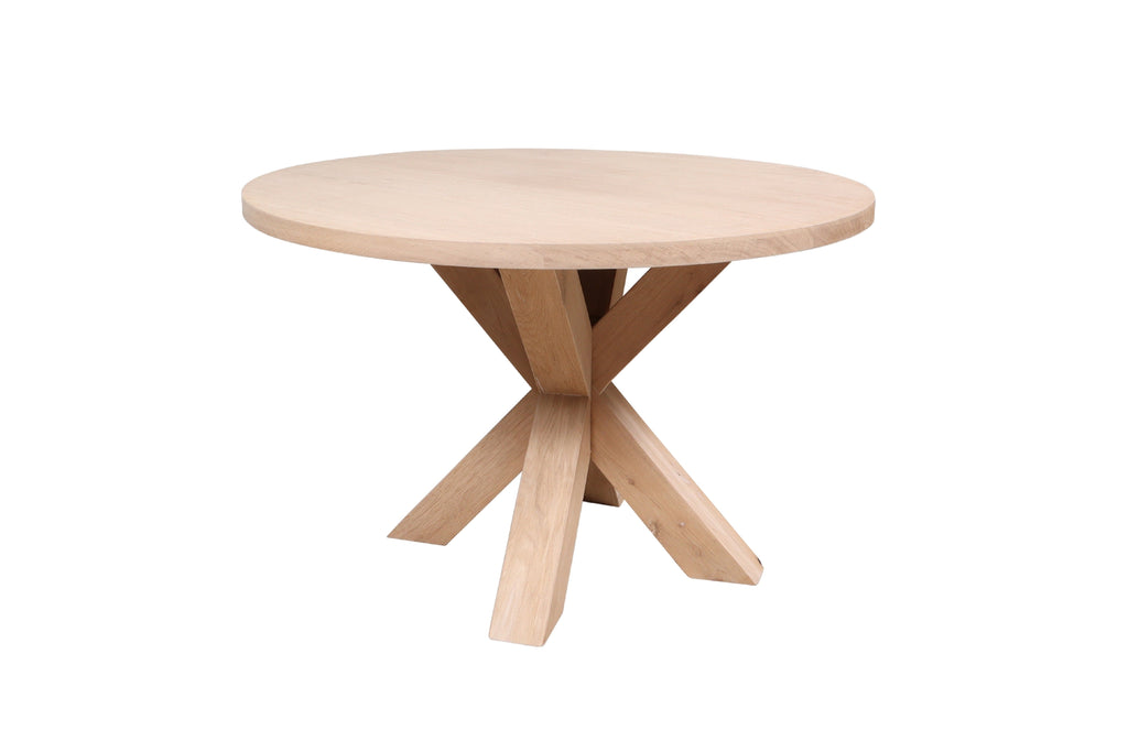 Eiken ronde eettafel Pontus