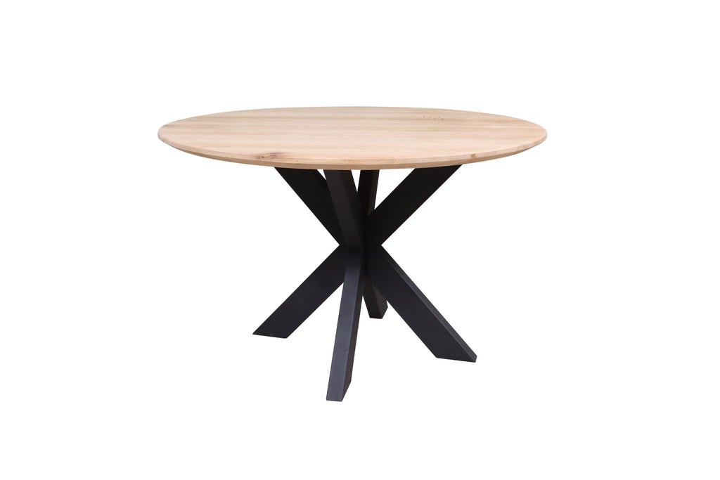 Eiken ronde eettafel Olan