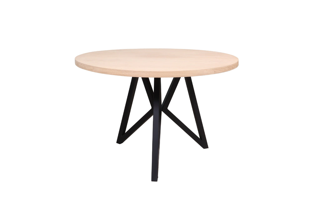 Eiken ronde eettafel Karina