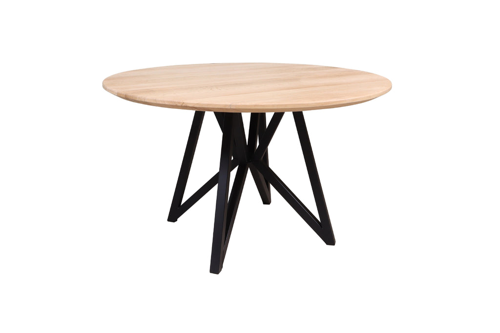 Eiken ronde eettafel Viggo