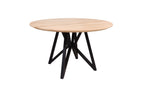 Eiken ronde eettafel Viggo