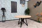 Eiken ronde eettafel Viggo