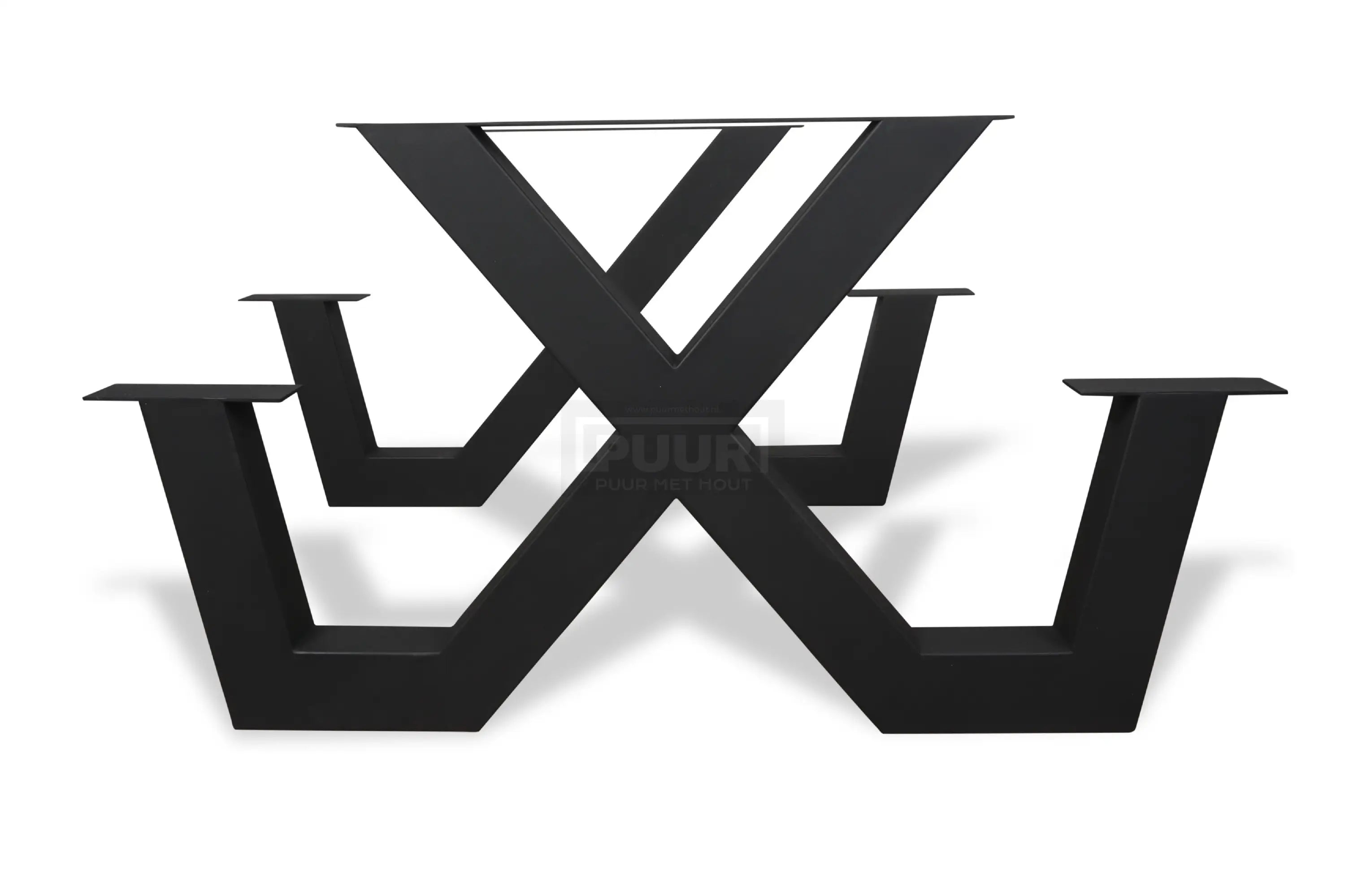 Stalen picknick-poten X-poot set van 2 frames