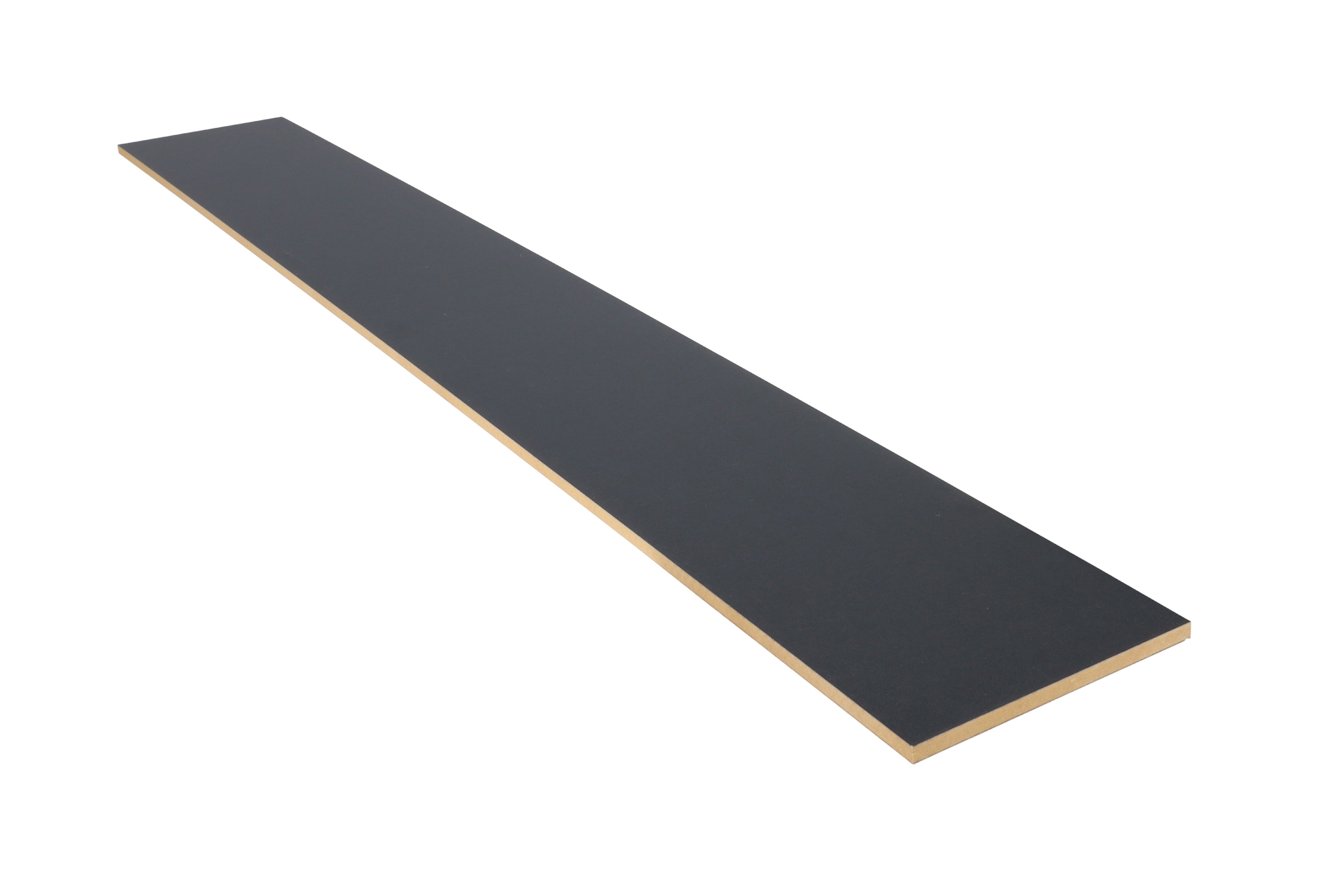 Stootbord zwart 140cm