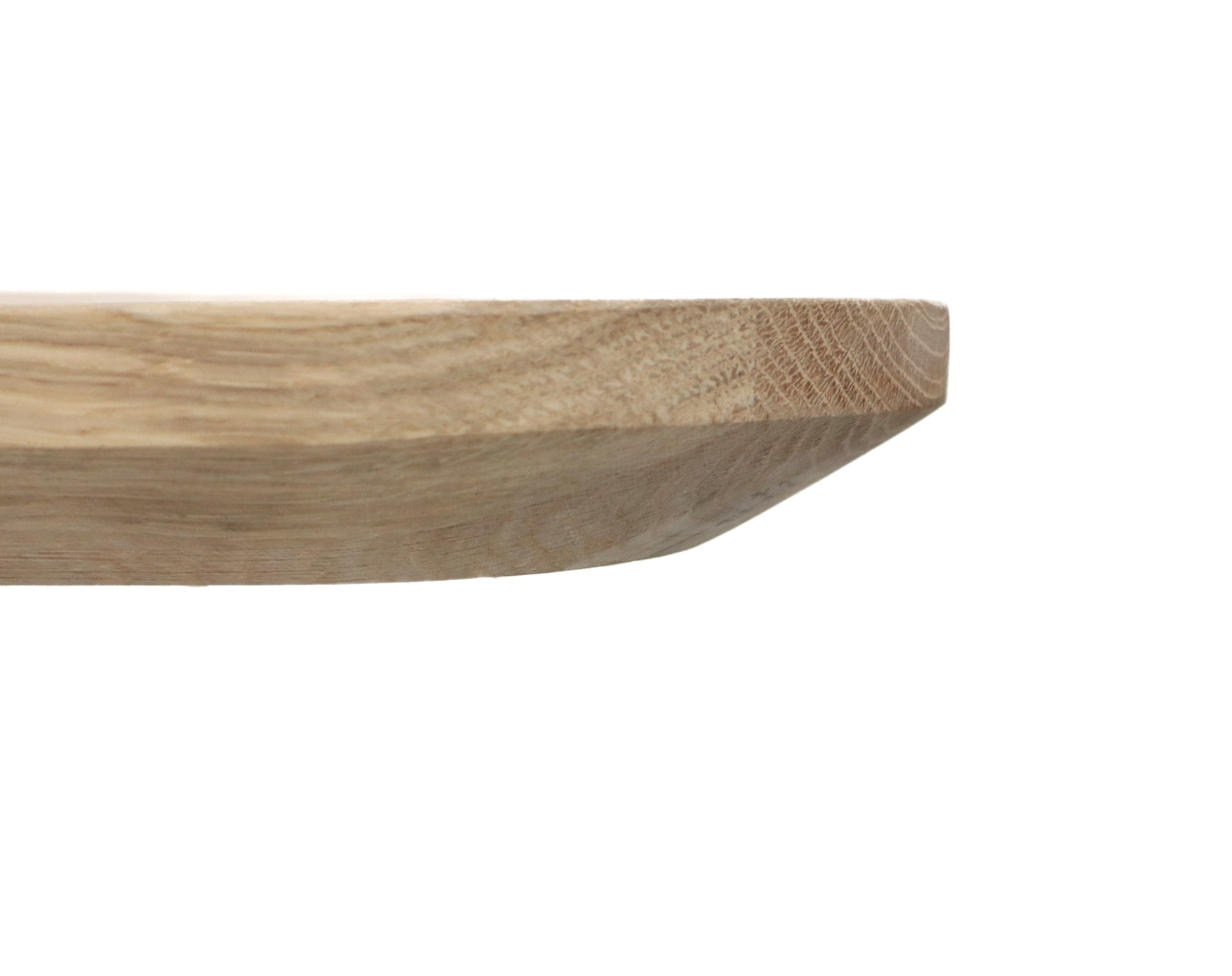Ovale eiken eettafel Lotta facet rand