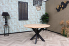 Eiken ronde eettafel Olan