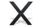 X-tafelpoten k10-5 set van 2 stalen X poot